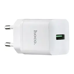 Мережевий зарядний пристрій Hoco N26 Maxim single port QC3.0 charger ( EU ) Білий