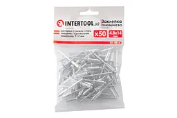 Витяжні заклепки з плоскою головкою Intertool 4.8 х 14.0 мм (в упаковці 50 шт.) - мініатюра 3