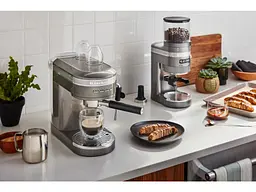 Кавомолка KitchenAid Artisan 5KCG8433EMS срібний медальйон - мініатюра 10