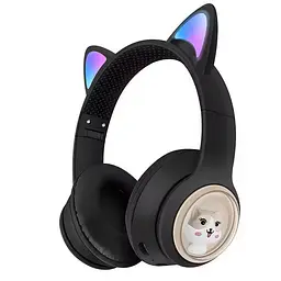 Блютуз навушники дитячі з чорними вушками MDR CAT BT CUTER AKZ 01