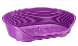 Пластиковий лежак для собак та котів Ferplast Siesta Deluxe 8 фіолетовий 82х59.5х25 см 70208923