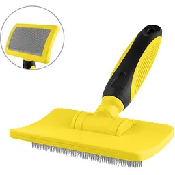 Щітка-пуходерка для собак та кішок Bronzedog XL 20х13 см - мініатюра 2