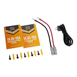 Зарядний пристрій для акумуляторних батарей LiFePO4 14.6V/40A Power Queen P12V40A-BCHA-Y (44-00529) - мініатюра 11