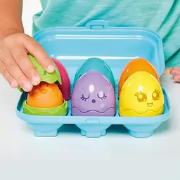 Сортер Toomies Яйця в блакитному лотку 6 шт. (E73563) - мініатюра 6