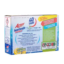 Таблетки для посудомийної машини з ароматом лимону Pastiglie Lavastoviglie tab 6 x 40 x 15 г - мініатюра 3