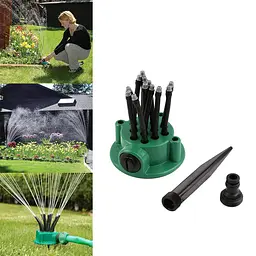 Розумна система поливу 12 в 1 Спринклерний зрошувач Multifunctional Water Sprinklers Розпилювач для газону / Поливальна система - мініатюра 4