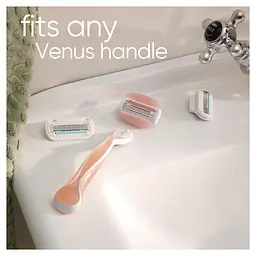 Подарунковий набір Gillette Venus Comfortglide: Бритвенная ручка + Змінні картриджі для гоління, 2 шт. + Футляр для зберігання бритви + Сумка-косметичка - мініатюра 6