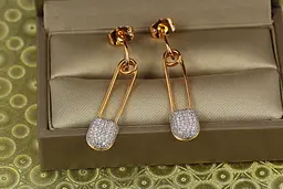 Сережки гвоздики Xuping Jewelry шпилька з родієм 3.5 см золотисті