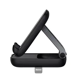 Підставка для ґаджетів Baseus Seashell Series Folding Phone Stand B10551500111-00 Black - мініатюра 4