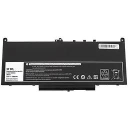 Батарея для ноутбука Dell J60J5 (Latitude E7270 E7470 MC34Y 1W2Y2) 7.4V 7200mAh 53Wh Чорний - мініатюра 2