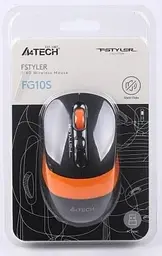 Комп'ютерна миша A4Tech Fstyler FG10S 2000dpi Black+Orange teh0020459 - мініатюра 5