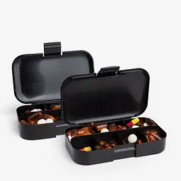 Таблетниця Smart Shake Pill Box Organizer 2-Pack, Black - мініатюра 2