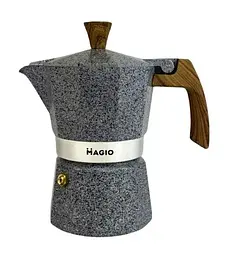 Гейзерна кавоварка MAGIO MG-1010 гейзерного типу на 3 порції еспресо 150 мл