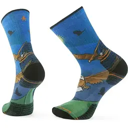 Шкарпетки Smartwool Hike Targeted Cushion Eagle Print Crew Blue M Smart Wool (1033-SW SW002684.J96-M)