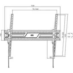 Кріплення для телевізора UniBracket BZ02-96 [134269] - мініатюра 4