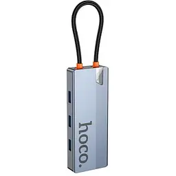 Мультиадаптер хаб Hoco HB51 Wow 6-in-1 multi-function converter