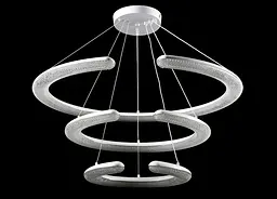 Люстра світлодіодна Splendid Ray L110/800+600+400/3 LED, 100W, білий, метал, сучасний стиль