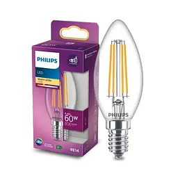Лампа LED classic Philips 60 W E14 WW B35 CL ND RFSRT4 (929002028055)
