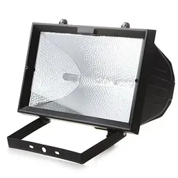 Прожектор Brille вуличний галогенний IP54 HL-04 1500W black чорний