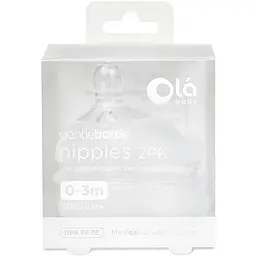 Змінні насадки Olababy для GentleBottle повільний потік, 2 шт. (82001) - мініатюра 3