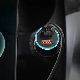Автомобільний заряд Baseus Golden Contactor Pro Dual Quick Charger Car Charger U+U 40W with - мініатюра 2