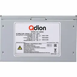 Блок живлення Qdion 600W (QD-600) (QD600) Б/в - мініатюра 2