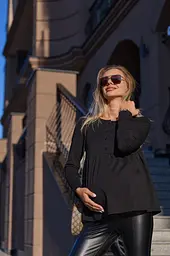 Лонгслів для вагітних та годуючих Tallinn L (46) Lullababe Чорний