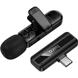Мікрофонна радіосистема Hoco L20 USB-C Black (6942007655491) [158602] - мініатюра 5