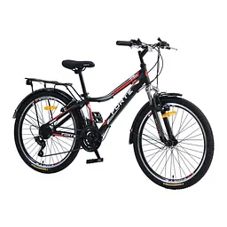 Велосипед Forte Stark 24"/13" чорно-червоний