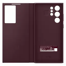 Чохол-книжка Samsung Smart Clear View Cover для Samsung Galaxy S22 Ultra SM-S908 Burgundy (EF-ZS908CEEGRU) - мініатюра 5