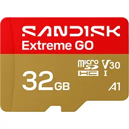 Карта пам'яті SanDisk microSDHC Extreme GO 32GB Class 10 UHS-I V30 A1 (SDSQXGN-032G-GN6MN) [174289]