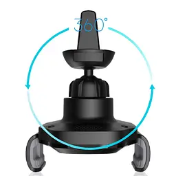 Автотримач X15 з бездротовою зарядкою 15W чорний - мініатюра 7