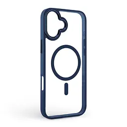 Чехол Apple iPhone 16 Plus, Unit MagSafe, синий, прозрачный, магсейф, противоударный, магнитный, панель-накладка с поддержкой MagSafe, с поддержкой беспроводной зарядки, TPU+PC, защита всего корпуса, ударопрочный, ArmorStandart (ARM79290) - мініатюра 2