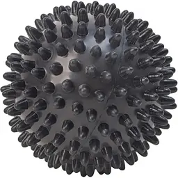 Колючий м'яч TECOFIT Fitness PVC Spiky ball 7 см Чорний (TOP20026015)