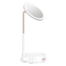 Зеркало Baseus Smart Beauty Series Lighted Makeup Mirror with Storage Box |3 Level touch brightness| (DGZM-02) - мініатюра 2