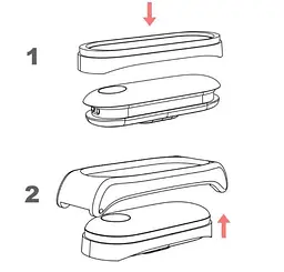 Металевий ремінець Primo Mijobs для фітнес-браслета Xiaomi Mi Smart Band 5 Black - мініатюра 5