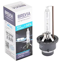Ксенонова лампа Brevia D2S +50%, 5500K, 85V, 35W PK32d-2, 1шт(85215MP)