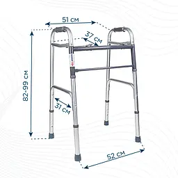 Ходунки cкладываемые из двух кнопок стальные Doctor Life 12850/ST (12850/ST-1934) - миниатюра 4