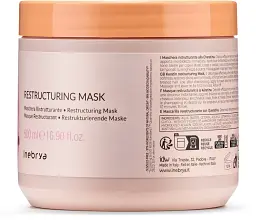 Маска восстанавливающая Inebrya Keratin Restructuring Mask с кератином 500 мл - миниатюра 4