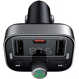 FM-трансмітер Baseus FM Launcher S-09 Pro Black (C10762200113-00) [102398] - мініатюра 6