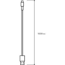 Кабель USB-A to Type-C Euroelectric 100 см 3A білий (100) - мініатюра 3