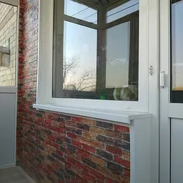 Самоклейка декоративна 3D панель 3D Loft під бежево-червону катеринославську цеглу в рулоні 3080x700x3мм - мініатюра 7