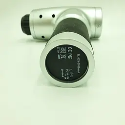 Акумуляторний масажер для тіла 4 насадки Fascial Gun KH-320 Сірий (VD201605923) - мініатюра 4