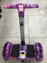 Гіроскутер-сігвей із ручкою Smart Balance A8 Premium 10.5" Фіолетовий Космос - мініатюра 2