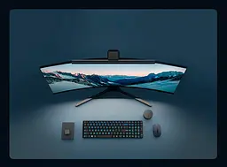 Офісна настільна лампа XiaomiXiaomi Computer Monitor Light Bar 1S BHR5259CN Black - мініатюра 3