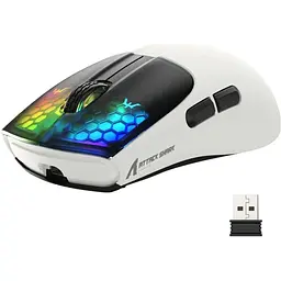 Миша Attack Shark X5 Wireless White/Black (AS-6922456700225-WB) [159859]