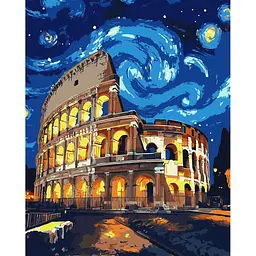 Картина за номерами "Ніч у Римі" art_selena_ua KHO3668, 40х50 см