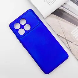 Чохол TPU GETMAN Liquid Silk Full Camera для Xiaomi Poco X6 Pro Синій / Iris - мініатюра 2