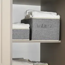 Ящик для зберігання МВМ My Home (MVM) 36x25x20 мм світло-сірий (TH-30 LIGHT GRAY) - мініатюра 4