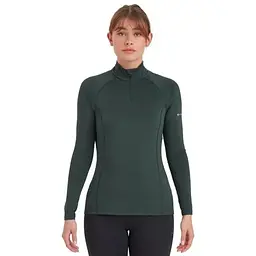 Термокофта Montane Female Dart XT Zip Neck Deep Forest XS (1004-FDXZNDFOA16) - мініатюра 2